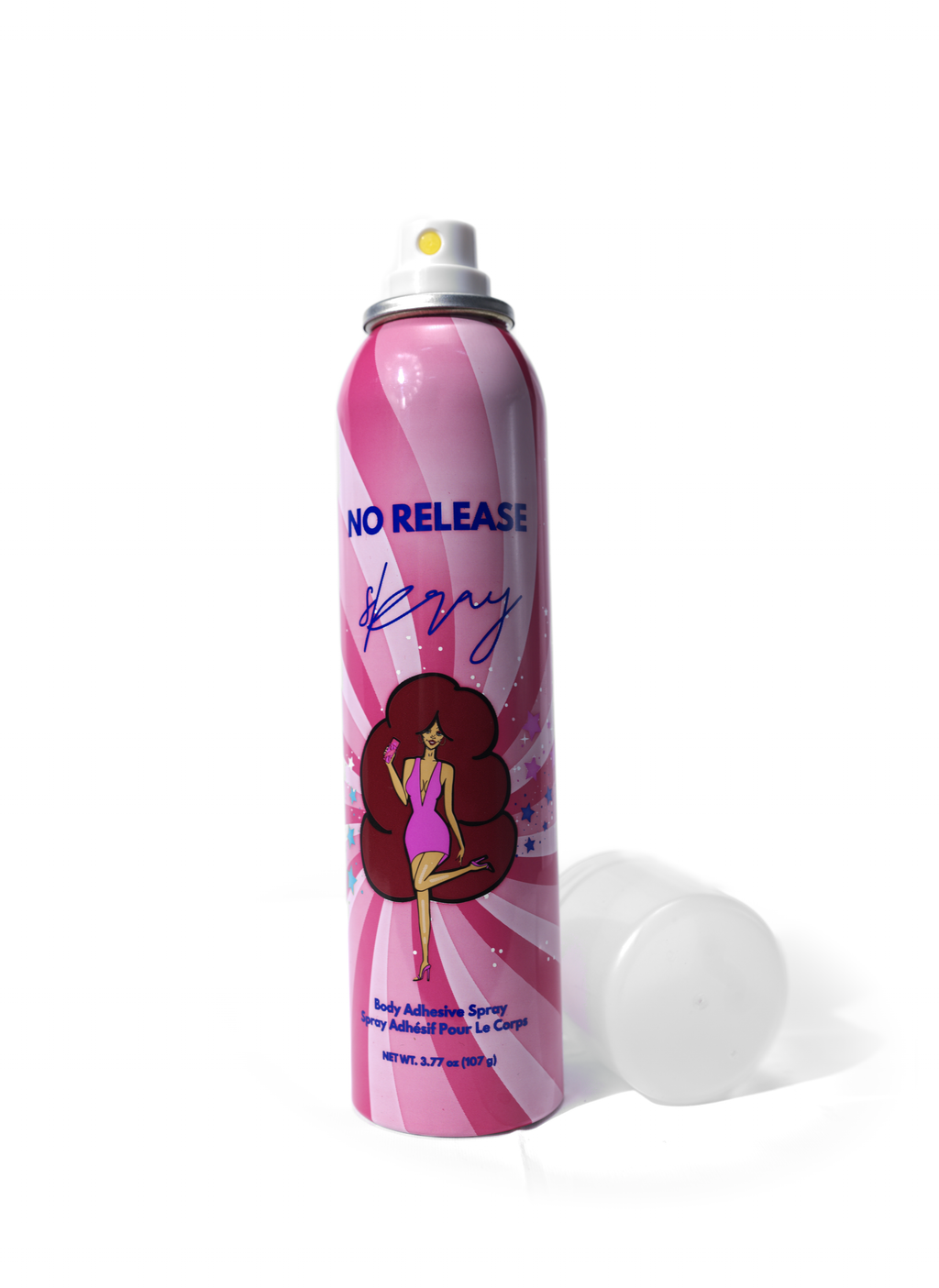 • No Release Body Adhesive Spray by Skray - 12-hour hold clothing solution bottle
