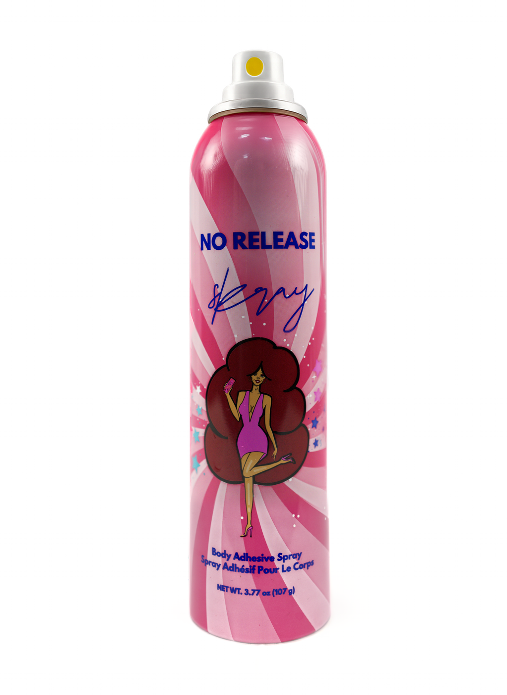 No Release Body Adhesive Spray by Skray - 12-hour hold clothing solution bottle

