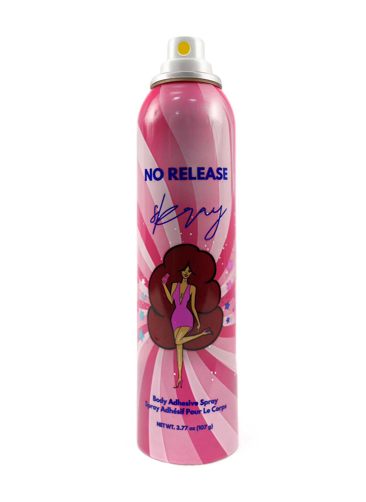 No Release Body Adhesive Spray by Skray - 12-hour hold clothing solution bottle
